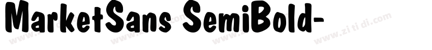 MarketSans SemiBold字体转换